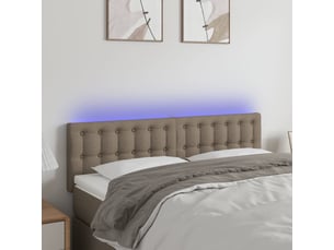 Tete de lit A poser largeur 144 cm   taupe