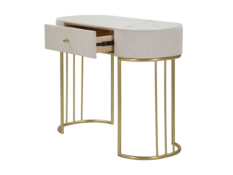 Table d'appoint butterfly en fer et miroir – ø 35 x h 60 cm  - Conforama C