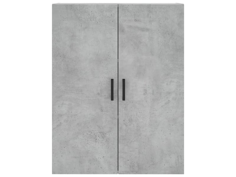  Lot de 2 armoires murales espace de rangement 69,5 x 34 x 90 cm en bois d'ingénierie gris béton 02_0055360  - Conforama D