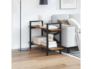 Étagère 2 niveaux, étagère de rangement 100 x 33,5 x 64 cm bois d'ingénierie shl5897