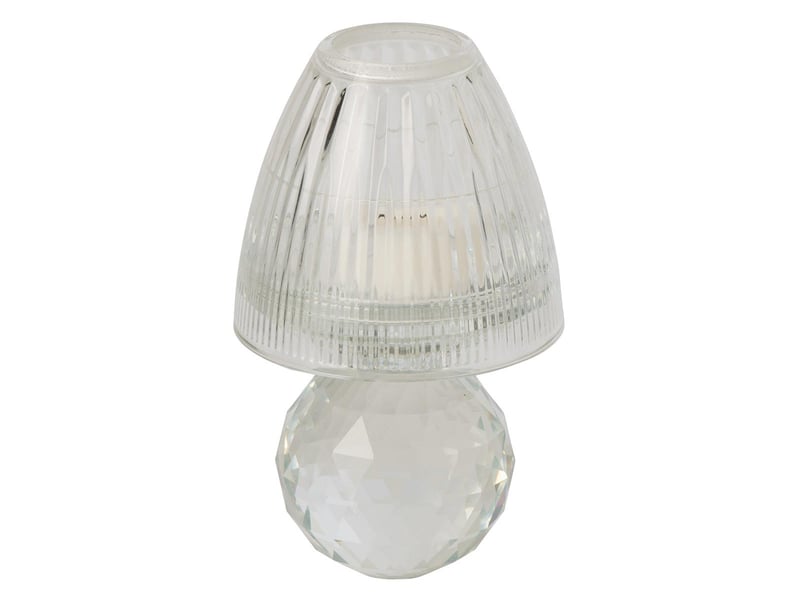  Photophore design en cristal célian 18cm transparent  - Conforama A