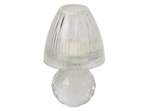 Photophore design en cristal célian 18cm transparent