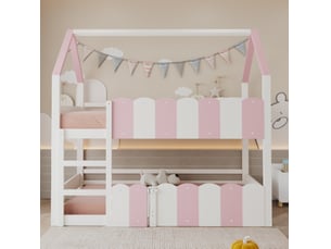 Lit superposé 90x200 cm <strong>OKWISH</strong>  <strong></strong> coloris bicolore