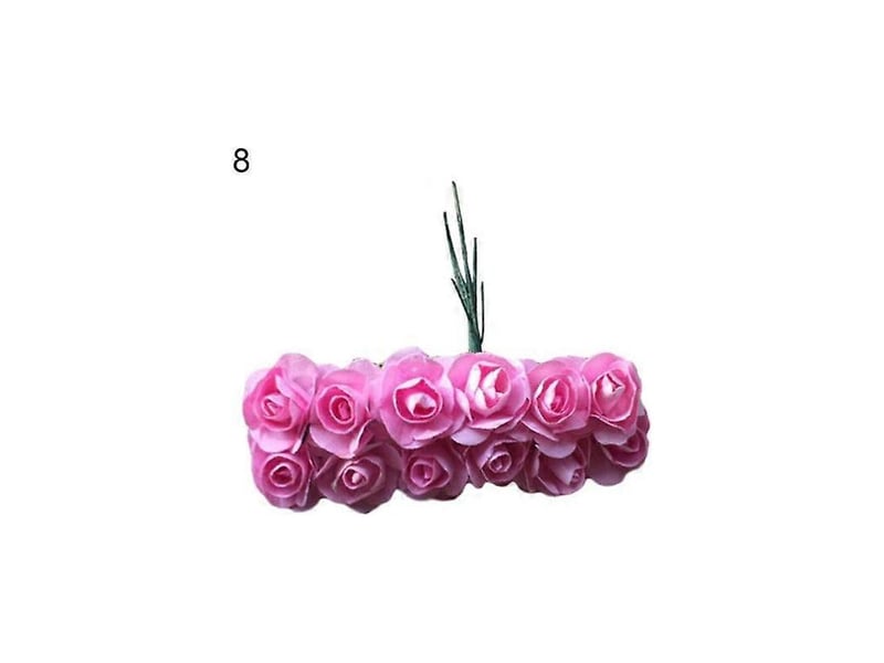  Lot de 12 roses artificielles pour décoration à faire soi-même, pour la maison, un anniversaire, un mariage ou une fête.bleu ciel  - Conforama D