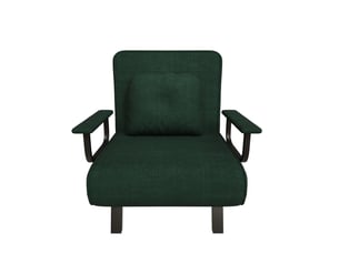 Fauteuil relax manuel HAVRYA  Tissu vert vendu A l'unité