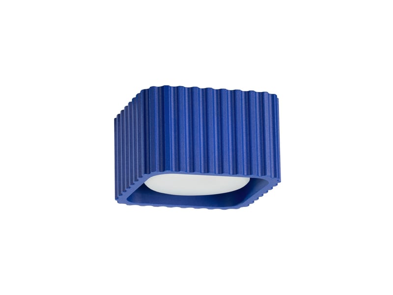 Plafonnier riff 1 outremer gx53 aluminium moderne 6x10x10cm SL.3067 - Conforama A