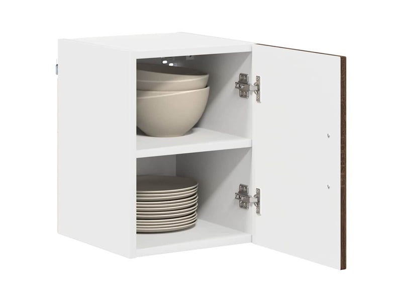  Meuble mural de cuisine | armoire de cuisine 2 pcs chêne brun shl9618  - Conforama C