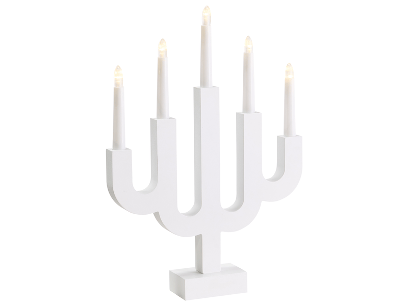  Décoration de noël led bjorkan 42 cm blanc  - Conforama A