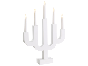 Décoration de noël led bjorkan 42 cm blanc