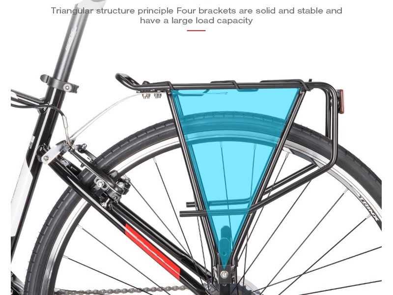 Porte-bagages de vélo pour frein à disque et non-frein à disque – charge max 30 kg - Conforama E