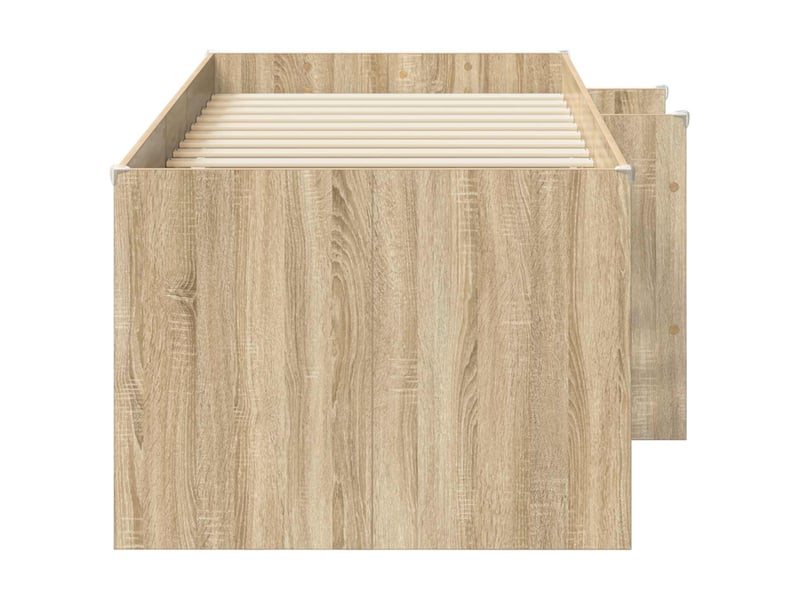  Cadre de lit élevé pour enfants - lit jeune chêne sonoma 80 x 200 cm  - Conforama E