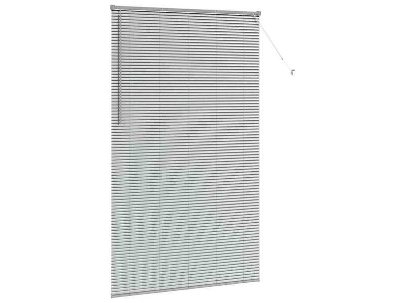Store vénitien, store de fenêtre argenté 220 x 125 cm 25 mm aluminium cf47589 - Conforama E