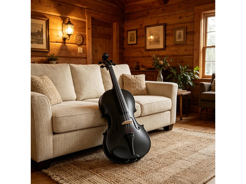  Set violon 44 en bois massif pour adultes et débutants avec étui léger portable  - Conforama E