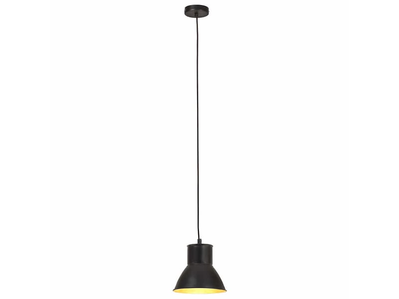  Lampe suspendue, suspension luminaire 25 w noir rond 17 cm e27  - Conforama D