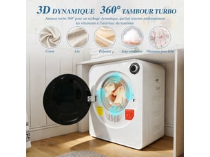 Seche linge NUMBERWAN - Pompe à chaleur 5 kg largeur 50 cm