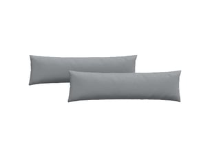 Lot de 2 coussins de canapé, coussins décoratifs tissu gris clair 145 x 40 cm cf58834