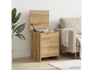 Coffre de rangement, boîte de rangement de rangement chêne artisanal 40x40x50 cm