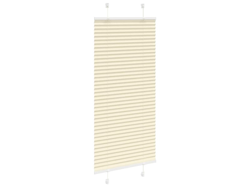  Store plissé, store de fenêtre crème 65x100 cm largeur du tissu 64,4 cm polyester cf46847  - Conforama C