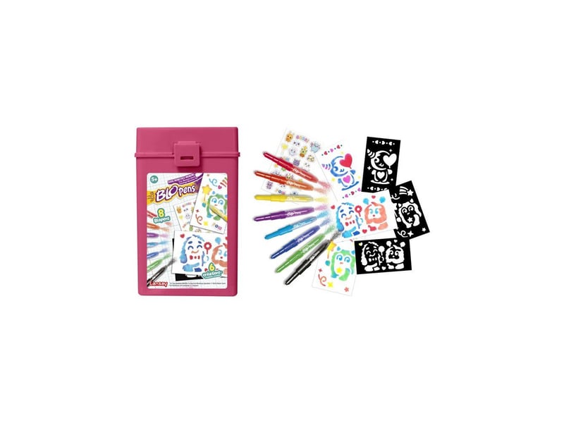  Set coloriage marqueurs enfants 5 ans 8 feutres 30 stickers modèles monstres LAN3181860241400 - Conforama B