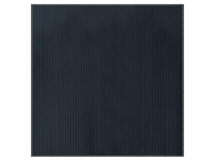 Tapis carré en bambou gris 100x100 cm - comfortxl