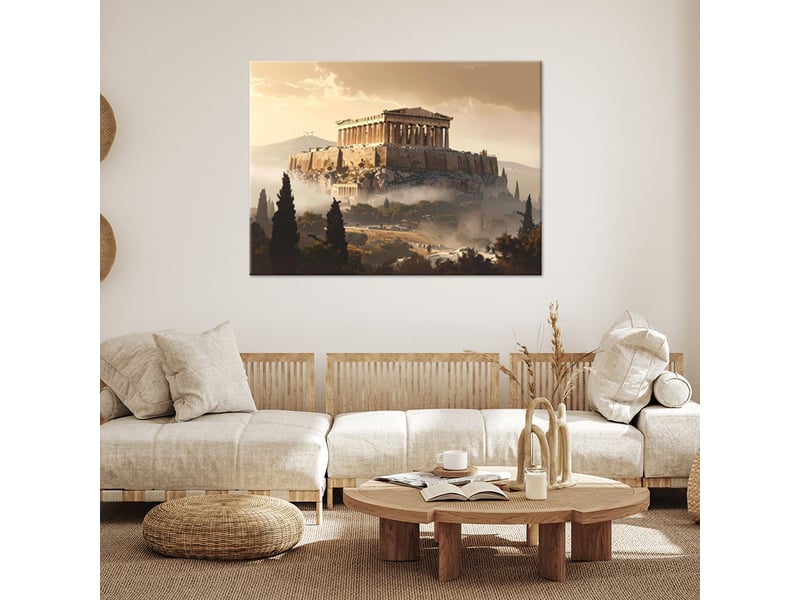  Impression sur toile, acropole sur une colline historique 120x80 1334477864 - Conforama B