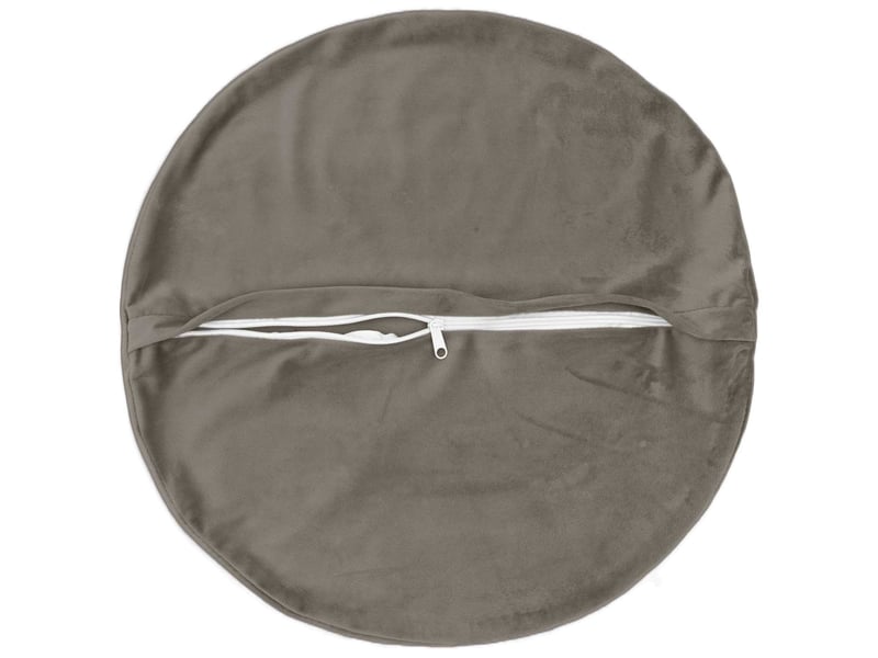  Lot de 6 coussins avec oreiller, coussins décoratifs heerlen gris clair velours cf50831  - Conforama D