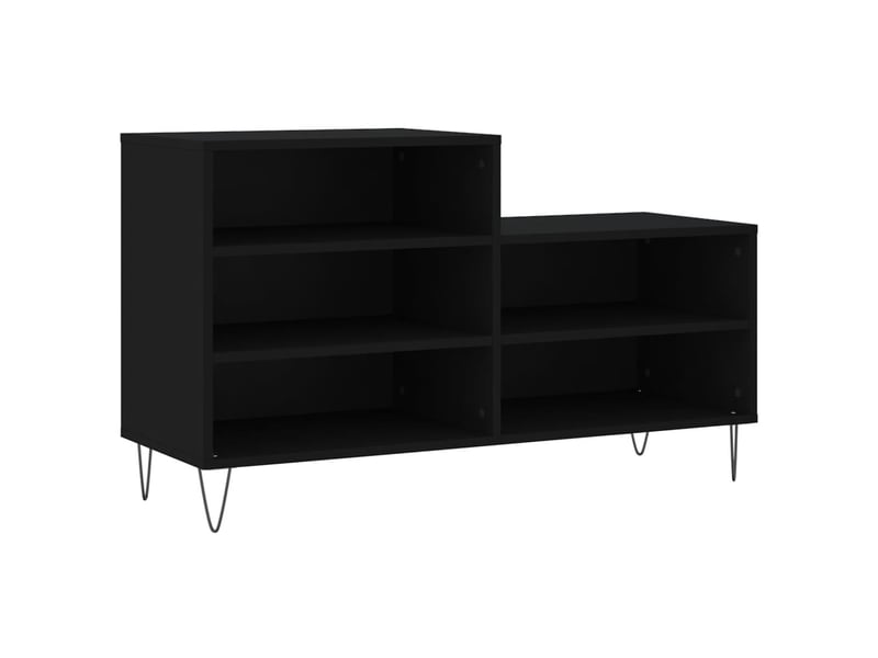  Meuble à chaussure, armoire à chaussures noir 102x36x60 cm bois d'ingénierie shl1710  - Conforama A