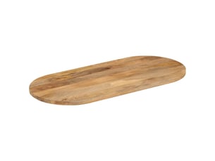 Vidaxl dessus de table 140x60x2,5 cm ovale bois massif de manguier