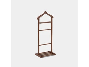 Valet de chambre en bois avec armoire simple beta single - noyer