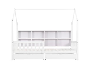 Lit simple 90x200 cm <strong></strong>  <strong></strong> coloris blanc