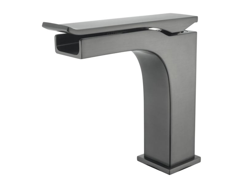 Robinet de lavabo sur plage phasis gunmetal — robinet lavabo hudor - Conforama A