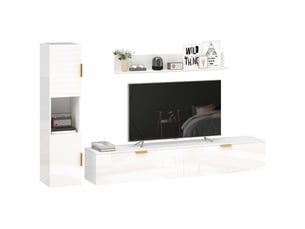 Meuble tv coloris blanc 180 cm <strong>PANGIVO</strong>  <strong></strong>