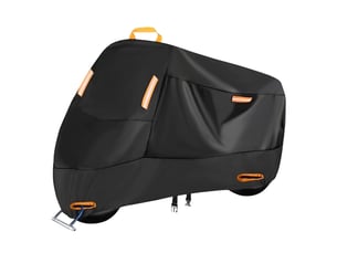 Housse de moto exterieur etanche universelle extérieure 4 bandes réfléchissantes 265x105x125cm
