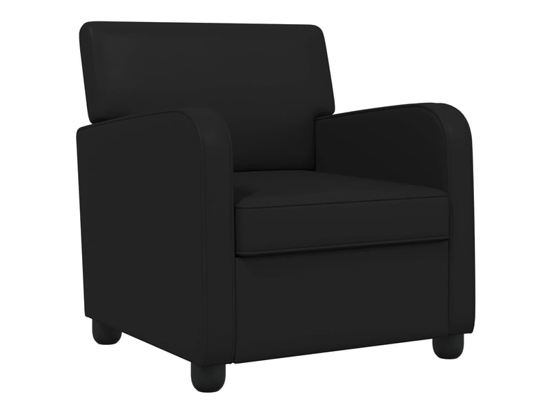  Vidaxl fauteuil noir brillant simili cuir  - Conforama A