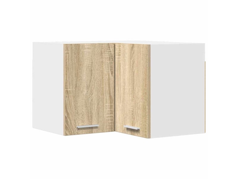 Meuble de rangement cuisine, armoire suspendue chêne sonoma et blanc 57x57x40cm - Conforama A