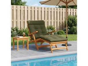 Coussin de transat, coussin pour bain de soleil vianen 100 % polyester vert olive cf56375