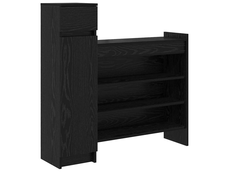  Banc à chaussures, meuble à chaussures 100,5x28x100 cm bois d'ingénierie shl6464  - Conforama A