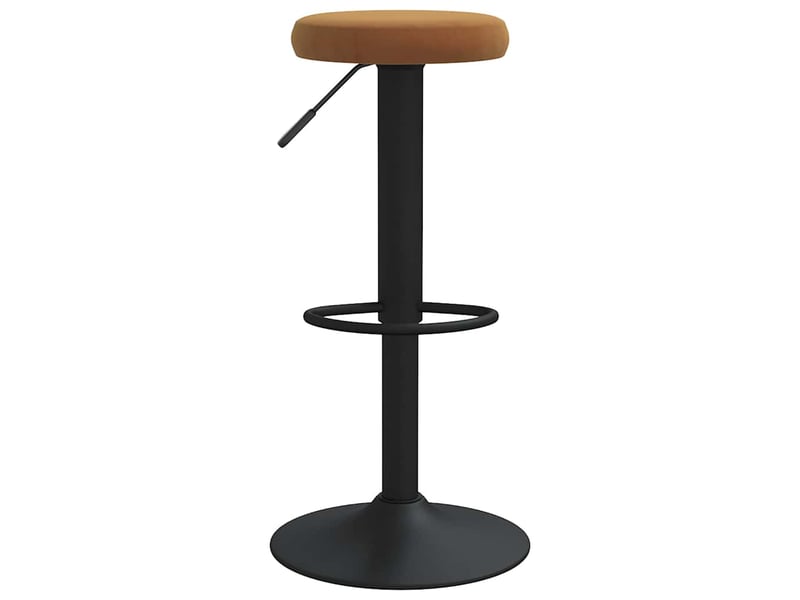  Lot de 2 tabouret de bar, chaise de bar marron velours shl43711  - Conforama C