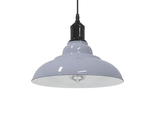 Lampe suspendue, suspension luminaire réglable hauteur e27 gris brillant ø 31cm métal