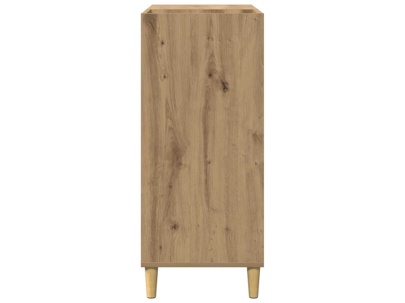  Armoire à disques, armoire de rangement chêne artisanal 84,5x38x89cm bois ingénierie shl17  - Conforama E