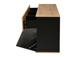 Meuble tv coloris bicolore 168 cm <strong>KORFEE</strong> <strong></strong>