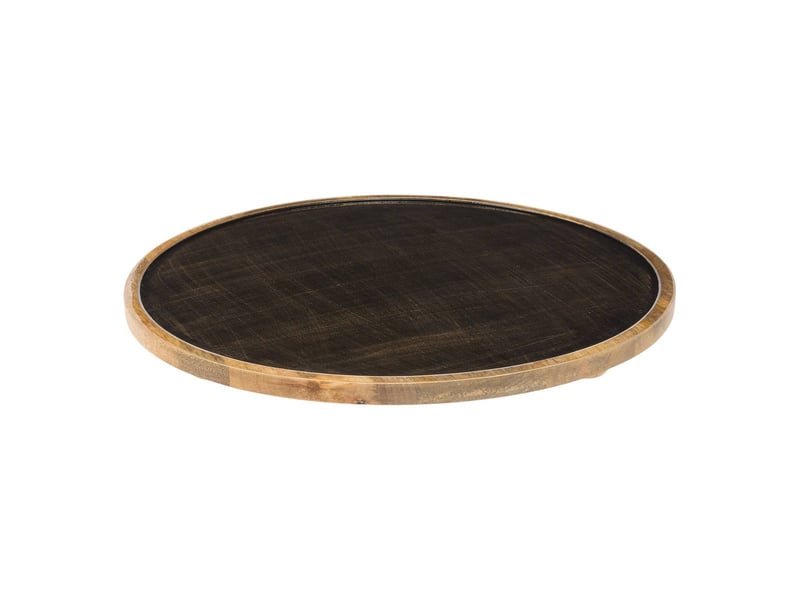 Assiette de présentation sur pied ava ronde d.40cm noir AVA - Conforama A