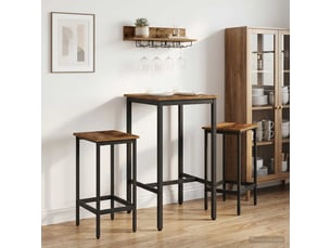 Lot de 2 tabouret de bar, chaise de bar bois ancien 40x32x64 cm shl29212