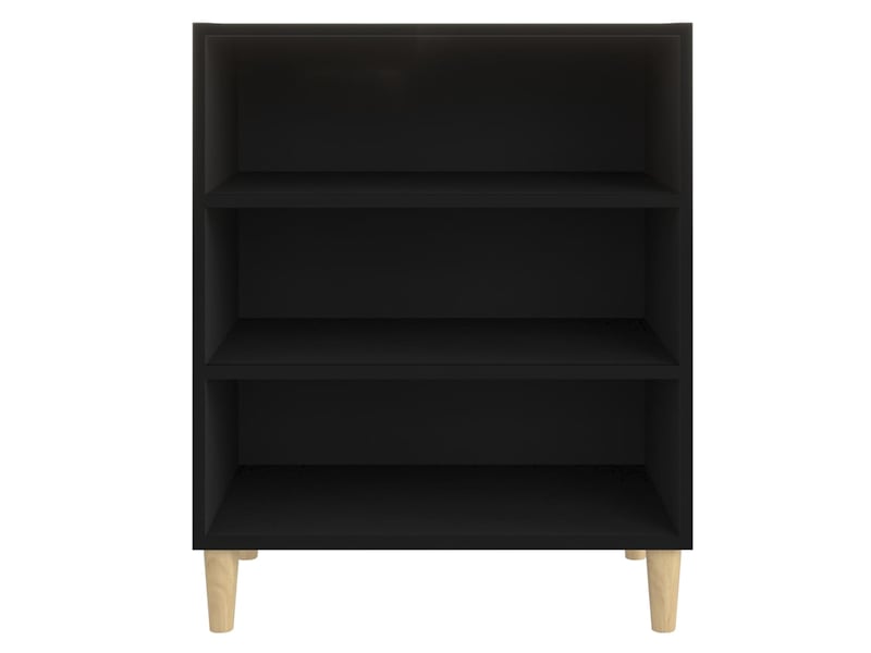  Buffet - bahut - meuble de rangement noir 57x35x70 cm bois d’ingénierie  - Conforama D