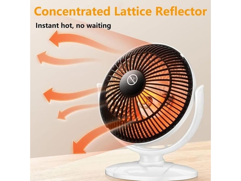  Chauffage soufflant portable, mini chauffage électrique portable de 200 w, adapté au bureau, à la maison et au chauffage de toute la maison, blanc HRC0004578LY - Conforama D