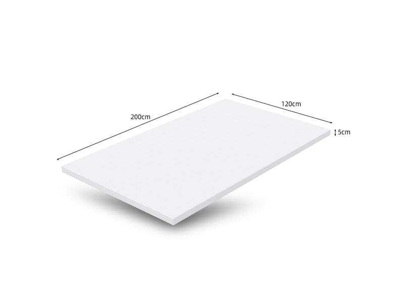  Matelas 120x200 cm en mousse froide 7 zones, soutien h3, housse déhoussable et lavable avec fermeture éclair, certification oeko-tex, blanc  - Conforama C