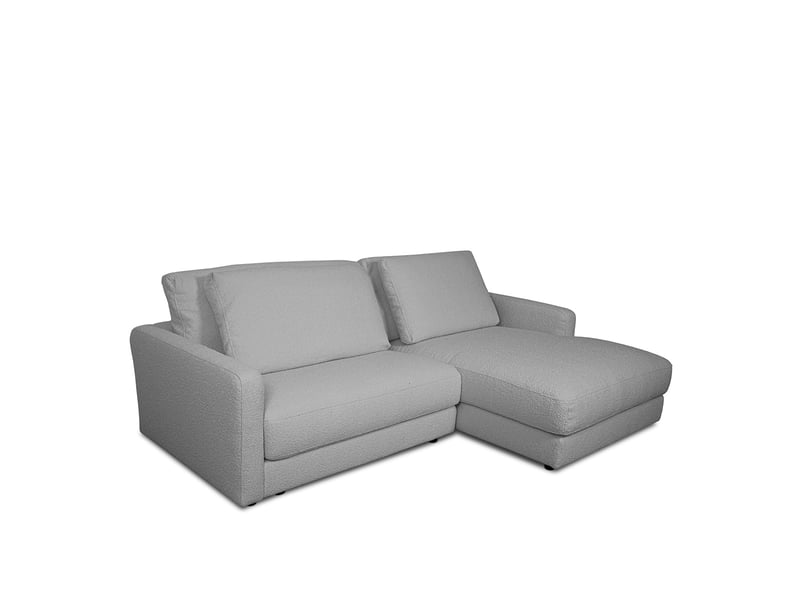  Canapé venezia laine bouclée angle d taupe 3 pl 3CA56.AS.3A.D.09 - Conforama D