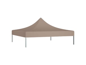 Toit de tente de réception 3x3 m taupe 270 gm²