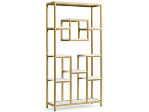 Bibliotheque coloris bicolore 11 étagère(s) BEAUNIV - 34 cm x 182 cm