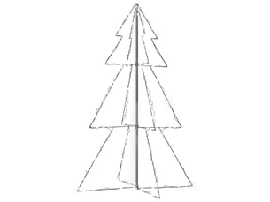 Arbre de noël, sapin de noël cône 200 led d'intérieur-d'extérieur 98x150 cm shl8284